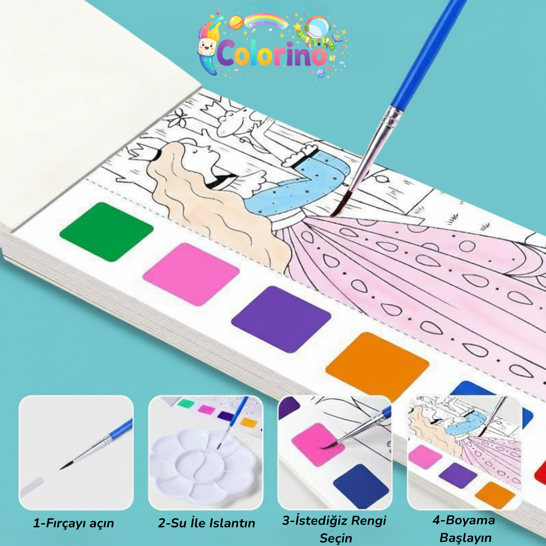 Colorino Kolay Boyama Seti - Fırça Hediyeli